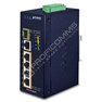 Planet IGS-614HPT: IP40 Industrial 4-Port 10/100/1000T 802.3at PoE + 1-Port 10/100/1000T + 1-Port 100/1000X SFP Gigabit Ethernet Switch(-40 to 75 C, dual 12V~56V DC power boost, PoE Usage LED)