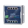 Planet WGS-804HPT: IP30, IPv6/IPv4, 8-Port 1000TP Wall-mount Managed Ethernet Switch with 4-Port 802.3AT POE+ (-40 to 75 C), dual redundant power input on 48-56VDC terminal block and power jack, SNMPv3, 802.1Q VLAN, IGMP Snooping, TLS, SSH, ACL, 250m Extend mode, suppo